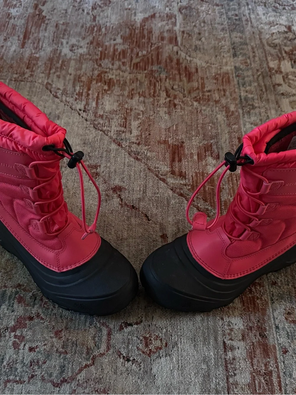 The North Face Kids Pink and Black Waterproof Snow Boots
